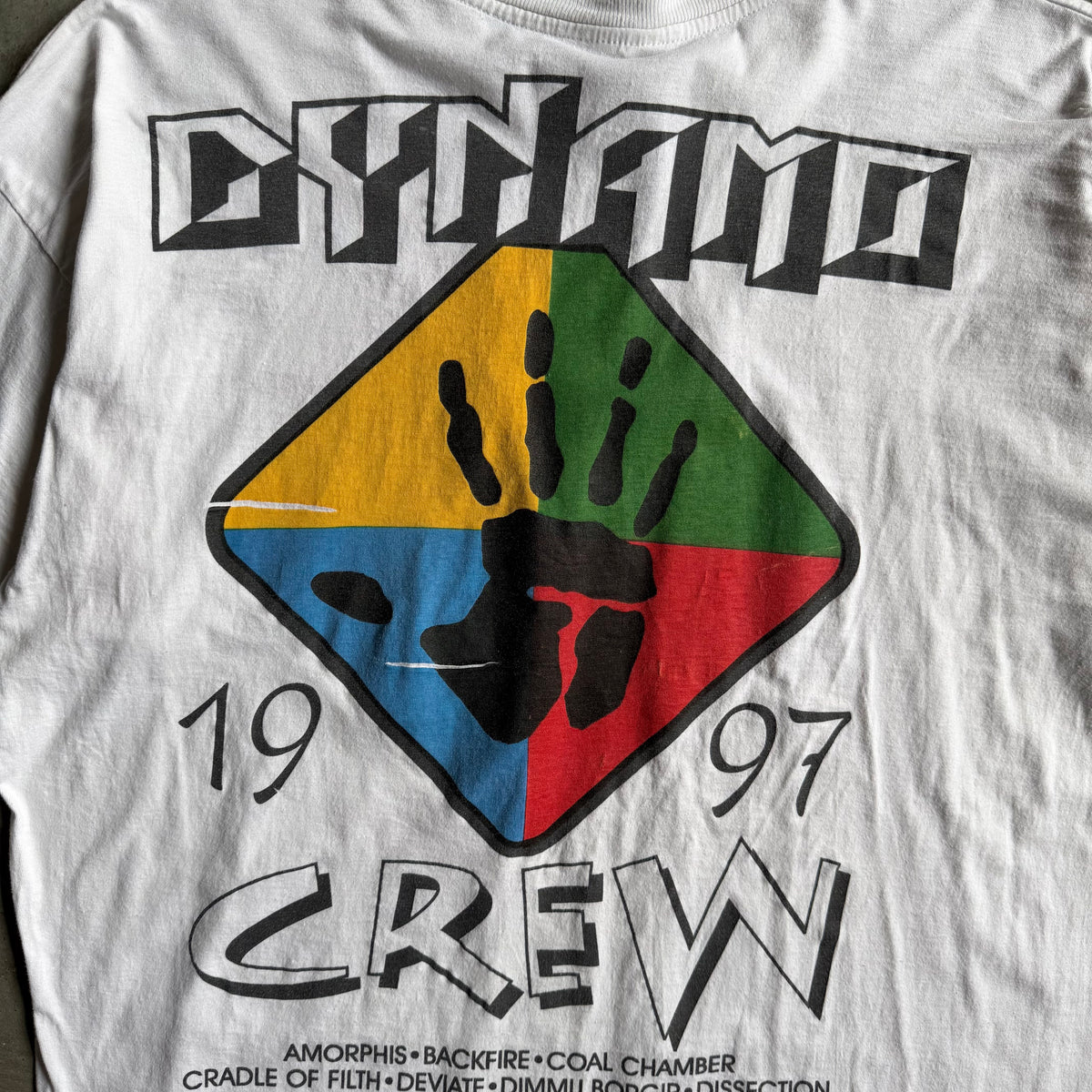 Vintage 1997 Dynamo Crew Heavy Metal Music Fest T Shirt