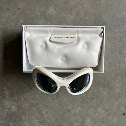 Gentle Monster x Maison Margiela White Bug Eye Sunglasses