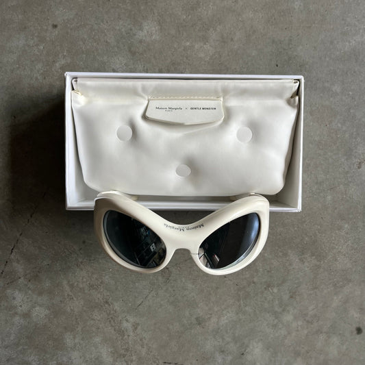 Gentle Monster x Maison Margiela White Bug Eye Sunglasses