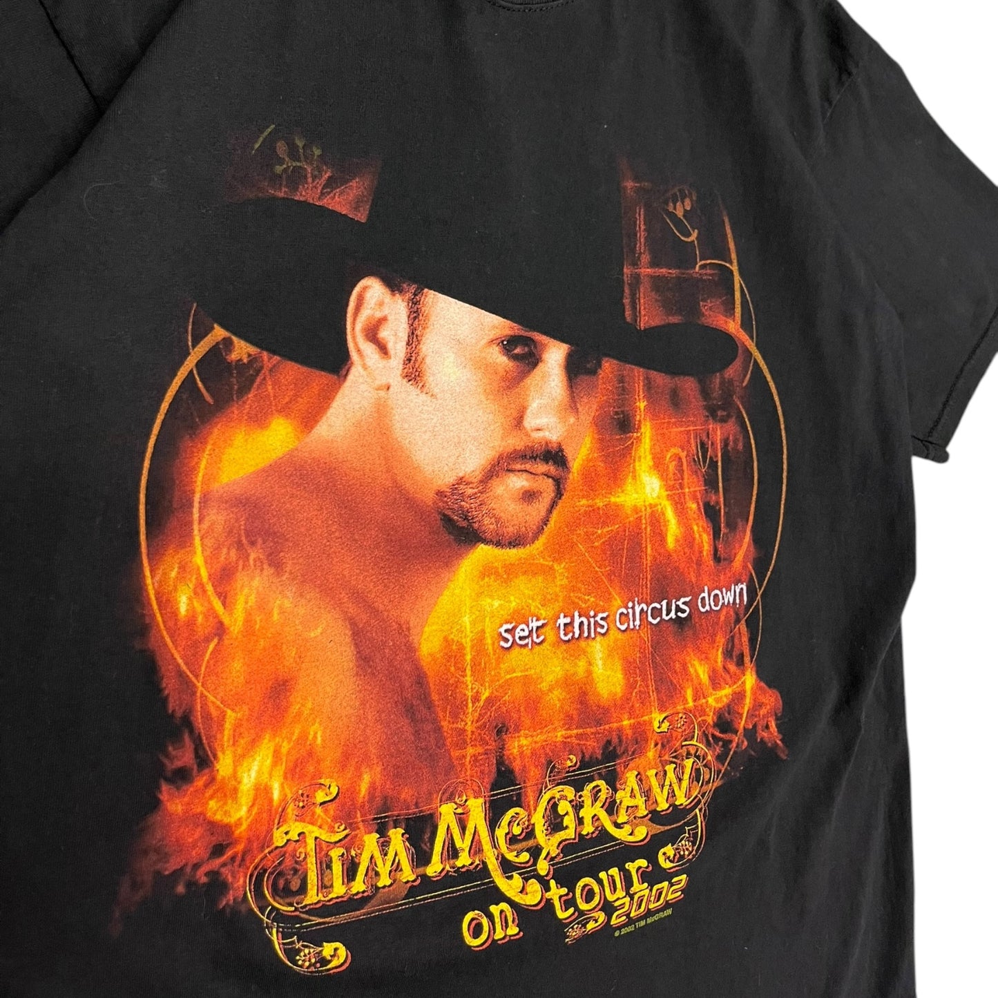 Y2K Tim McGraw Set This Circus Down T Shirt