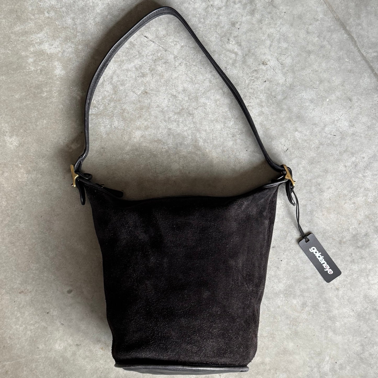 Coach 1996 RARE Berkeley Duffle Rough Out Black