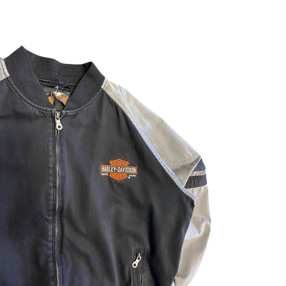 Harley Davidson Grey/Black Zip Up Jacket