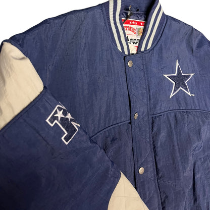 Vintage Nutmeg Dallas Cowboys Puffer Bomber Jacket
