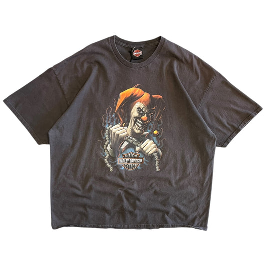 Y2K Indianola Harley Davidson Jester Faded Tee