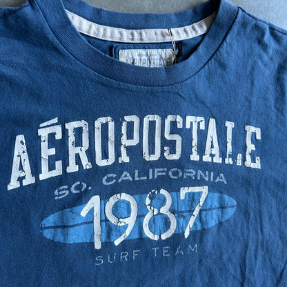 Y2K Aeropostale So Cal 1987 Surf Team Blue Tee