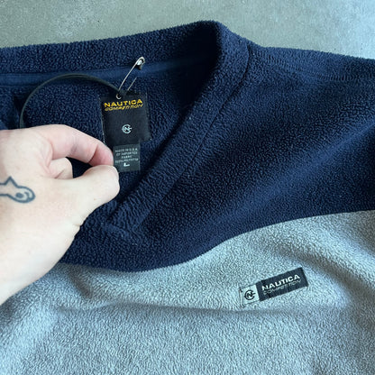 Y2K Nautica Competition Two Tone Fleece Sweatshirt