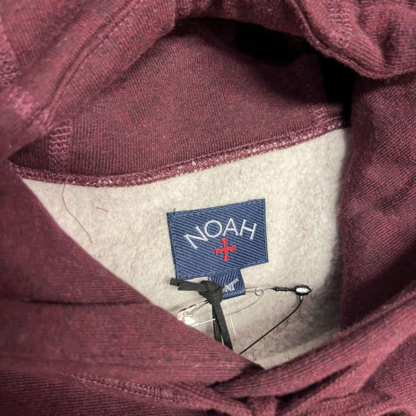 Noah Jolly Rodger Chest Logo Hoodie (Maroon)