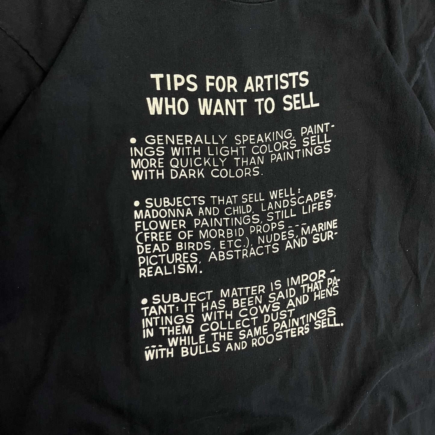Vintage Tips For Artists Who Want To Sell Tee