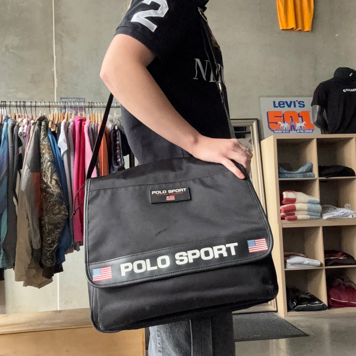 Y2K Polo Sport Messenger Bag
