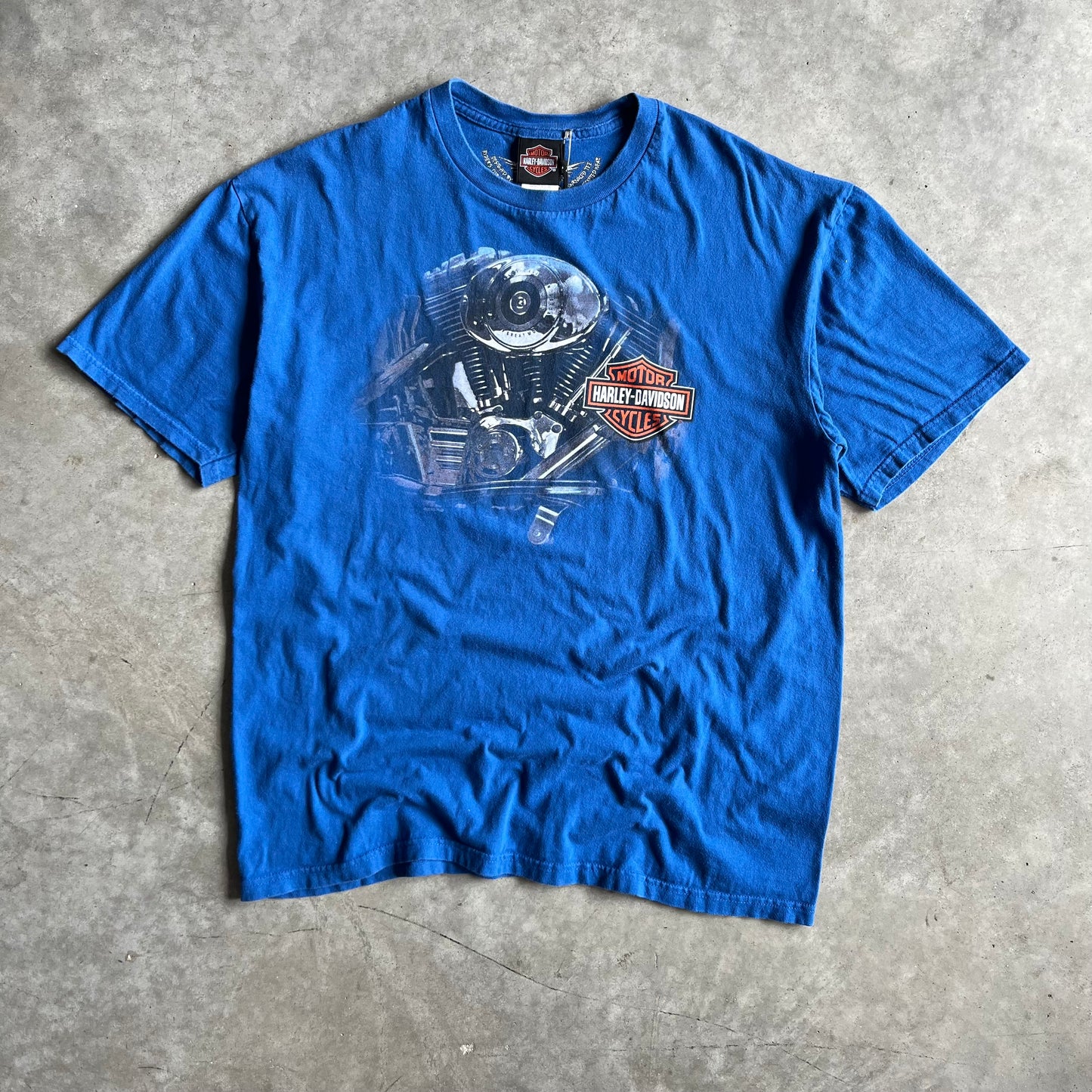 Y2K Harley Davidson Engine Close-Up Tee