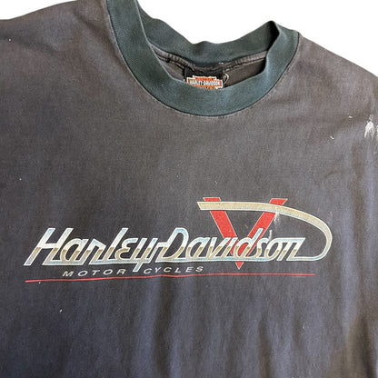 Y2K Harley Davidson House Of Harleys Cut Off Tee