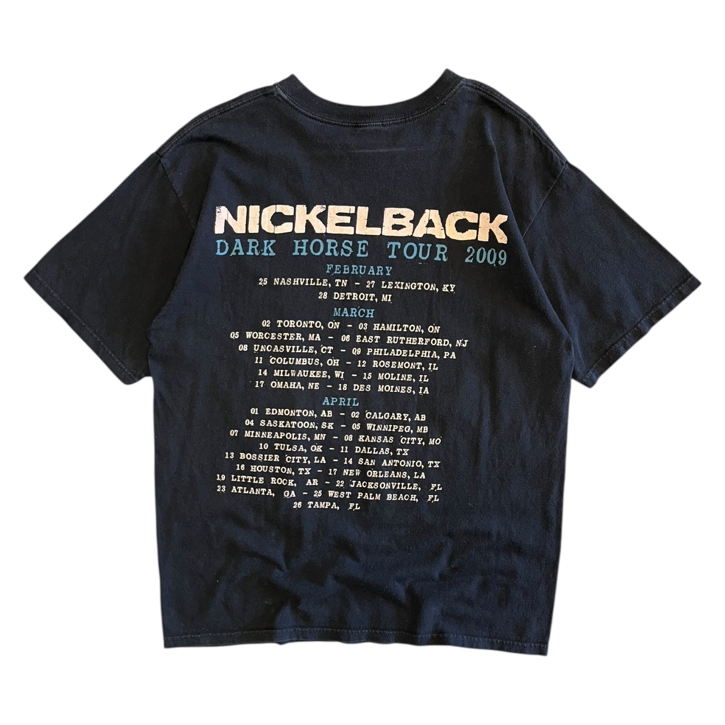Vintage Nickelback Dark Horse ‘09 Tour Tee