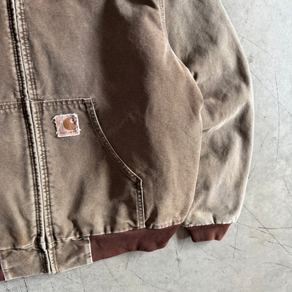Vintage Carhartt ‘JQ282’ Chestnut Brown Quilt Lined Active Jacket