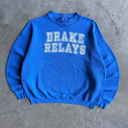 Vintage Drake Relays Cracked Spell-Out Sweatshirt