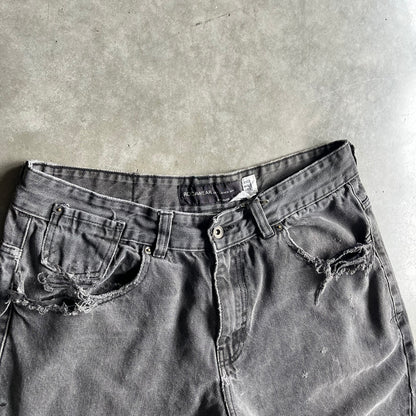 Y2K Rocawear R+ Faded Black Baggy Jeans