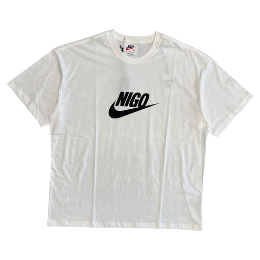 Nike X Nigo Spell Out Swoosh T Shirt White