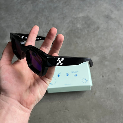 Off-White ‘OERI022’ Virgil Sunglasses Black w/ Blue Lens