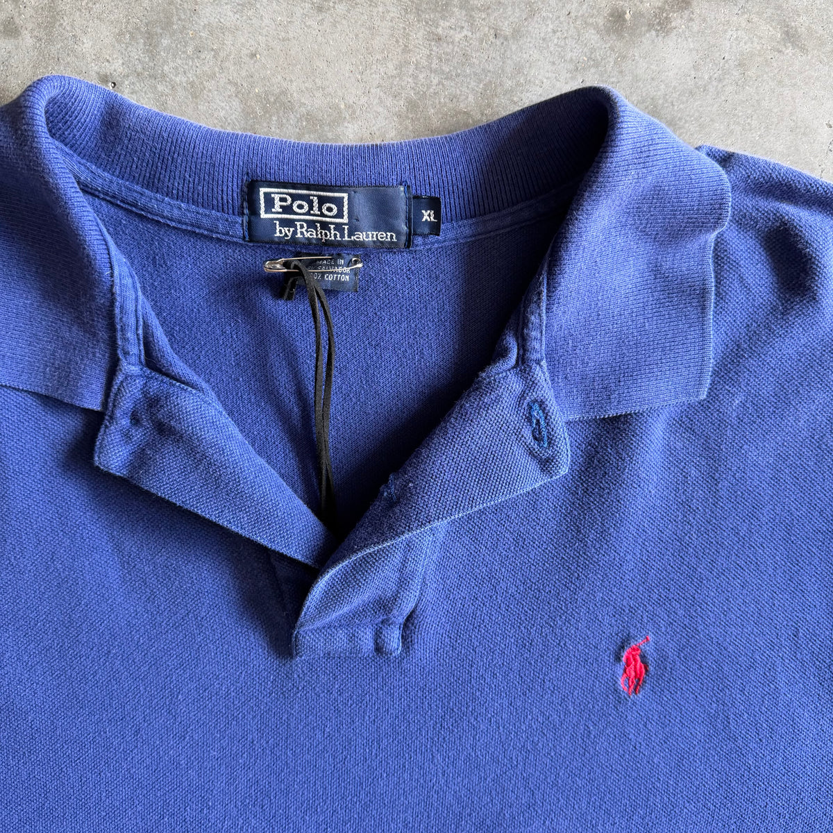 Vintage Ralph Lauren Blue w/Red Pony Polo