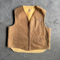 Vintage Carhartt ‘VS6’ Brown Sherpa Lined Duck Canvas Vest