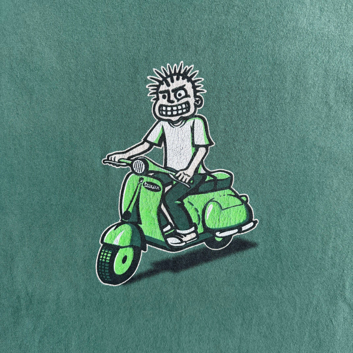 Vintage Mxpx Punk Rock Scooter Faded Green Band Tee