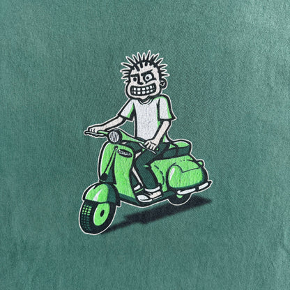 Vintage Mxpx Punk Rock Scooter Faded Green Band Tee