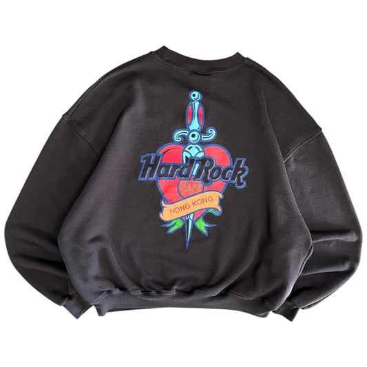 Vintage Hard Rock Cafe Hong Kong Black Sweatshirt