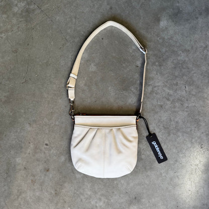 Coach Minimalistic White Leather Crossbody