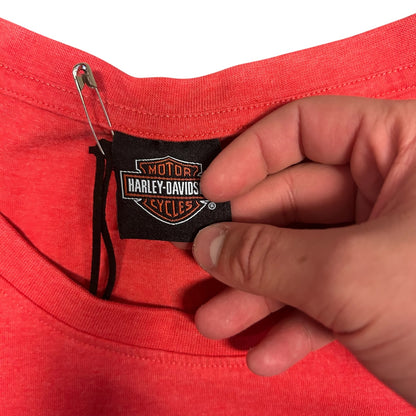Women’s Harley Davidson Red Emblem Tee