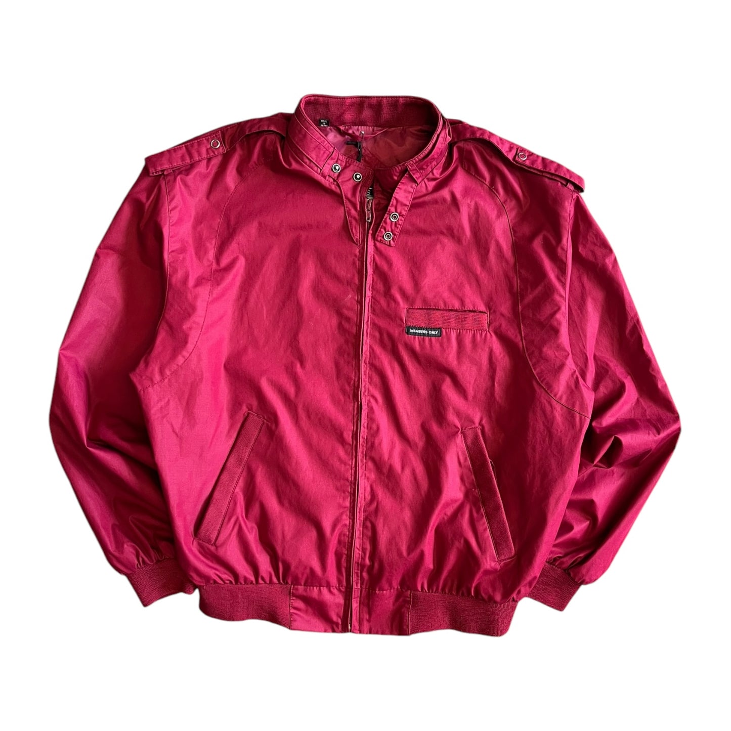 Vintage Red Members Only Harrington Jacket