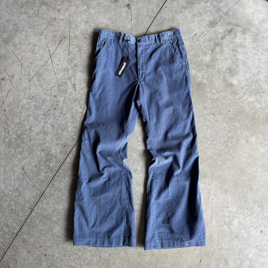 Women’s 70s Levi’s Panatela Dust Blue Corduroy Flare Pants