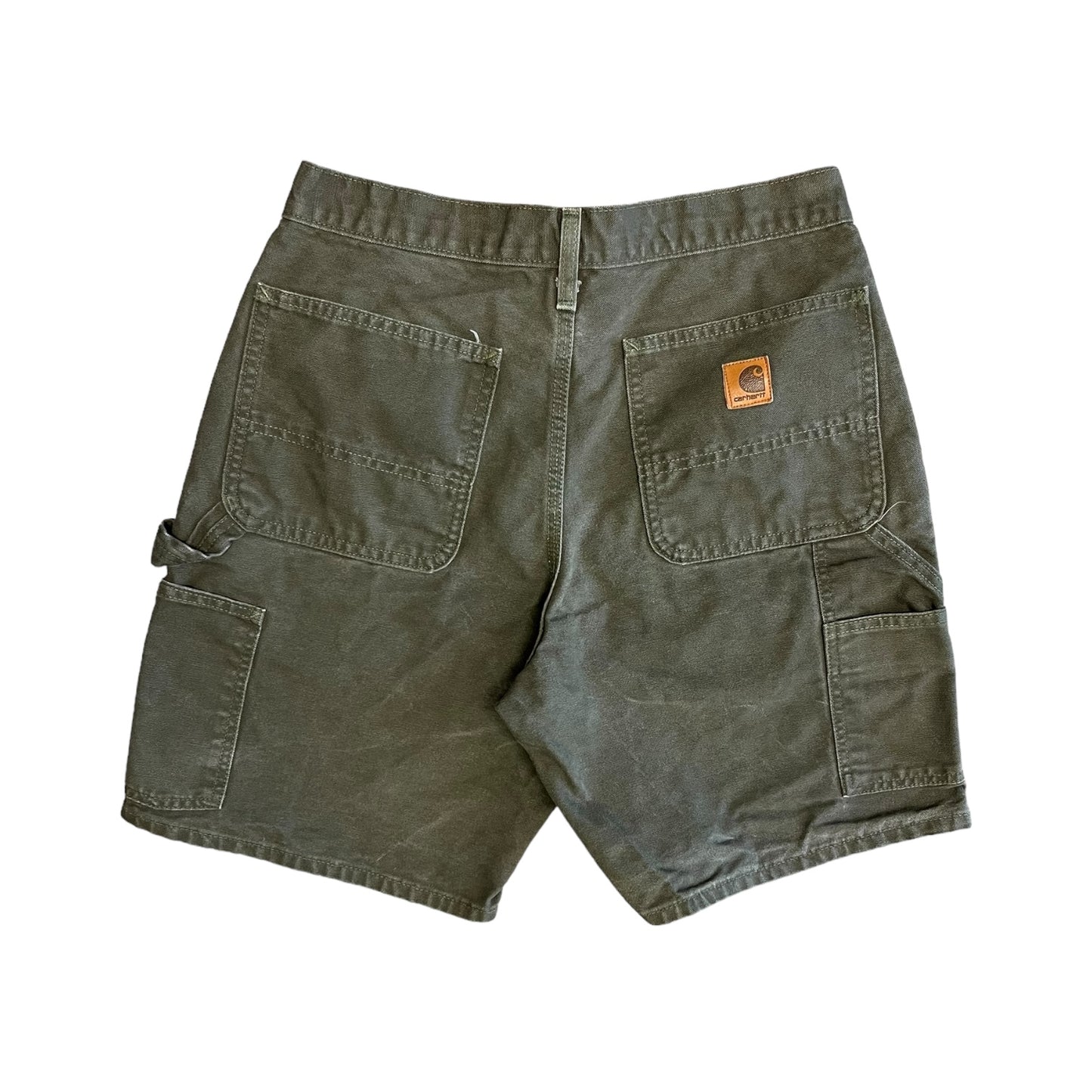 Carhartt ‘B25 MOS’ Moss Green Canvas Shorts