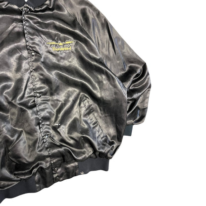Vintage Thunderbird Satin Bomber Jacket