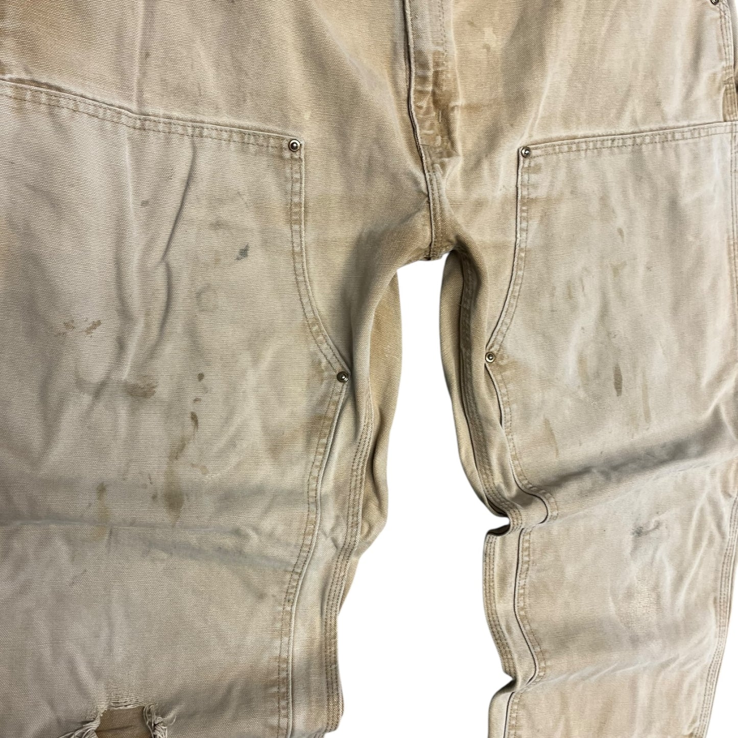 Vintage Thrashed Carhartt Tan Double Knee Carpenter Pants