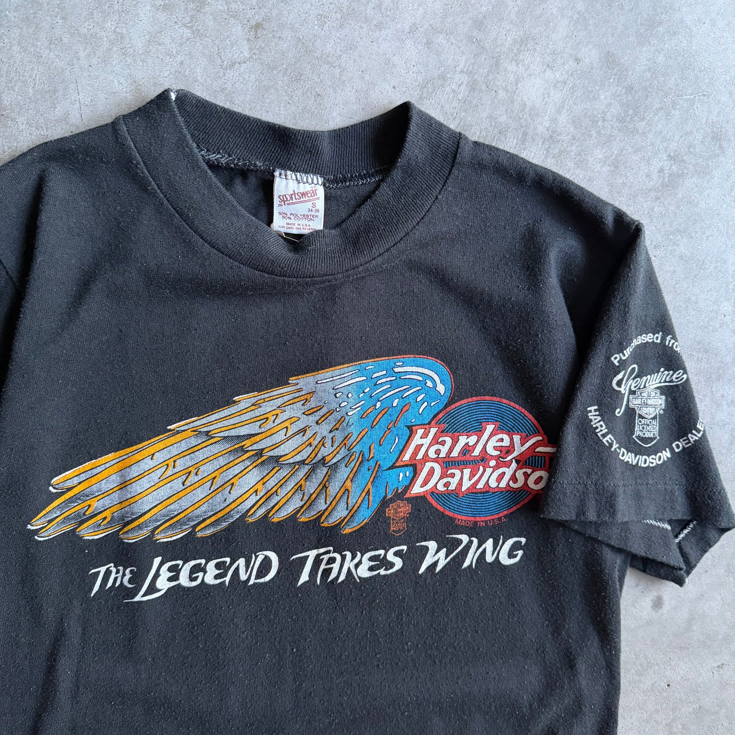 Vintage Harley Davidson “The Legend Takes Wing” Tee