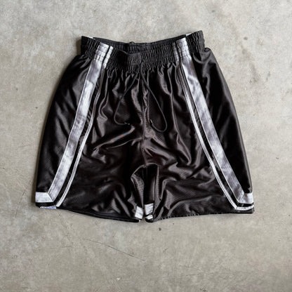 Y2& No ID Black & Silver Mesh Basketball Shorts