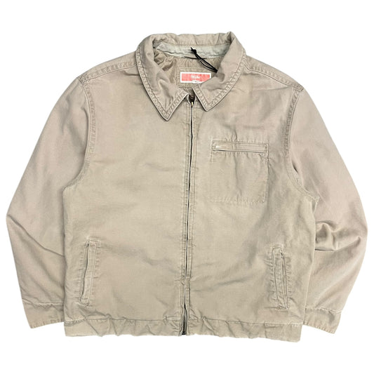 Y2K Mossimo Khaki Quilt Lined Work Jacket