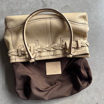 Coach Y2K Hamptons Beige Shoulder Bag