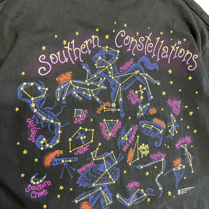 Vintage Northern Constellations Stars Black Tee