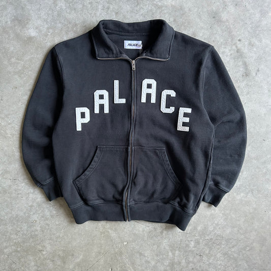 Palace Skateboards SS22 Alas Zip-Up Funnel Sweatshirt - Black