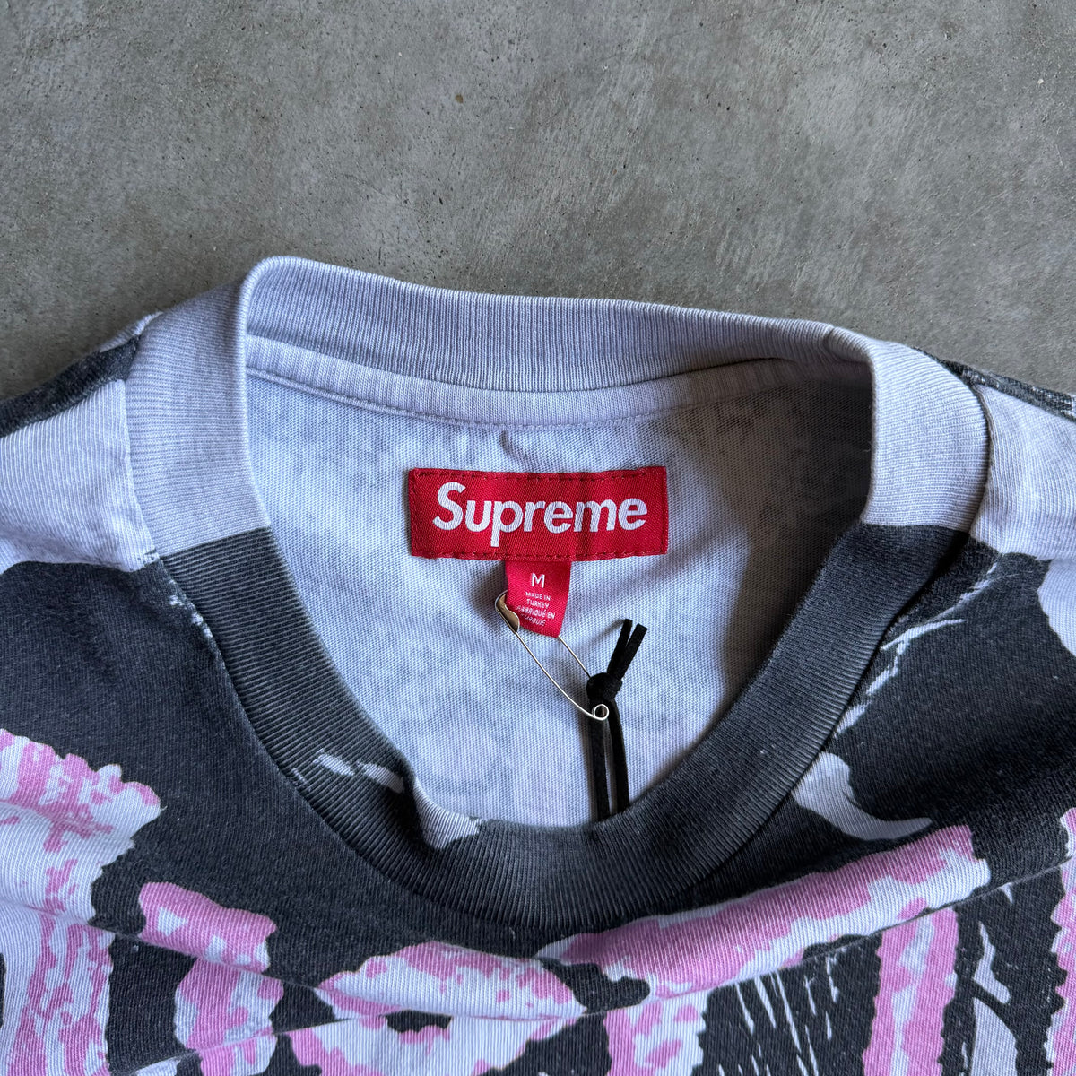 Supreme SS26 Misfits Black & Pink AOP Tee