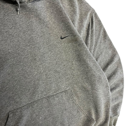Y2K Nike Grey Hooded Sweatshirt
