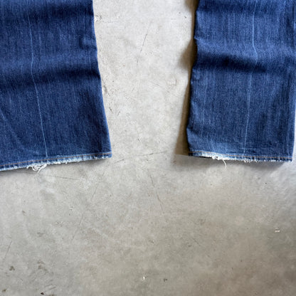 Y2K 7 For all Mankind Dark Blue Straight Leg Bootcut Jeans