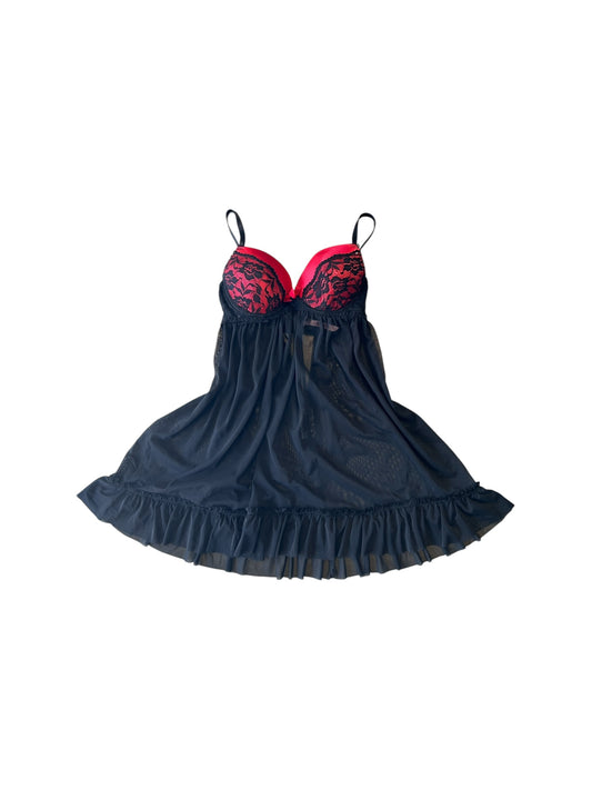 Women’s Y2K Native Black And Red Bustier