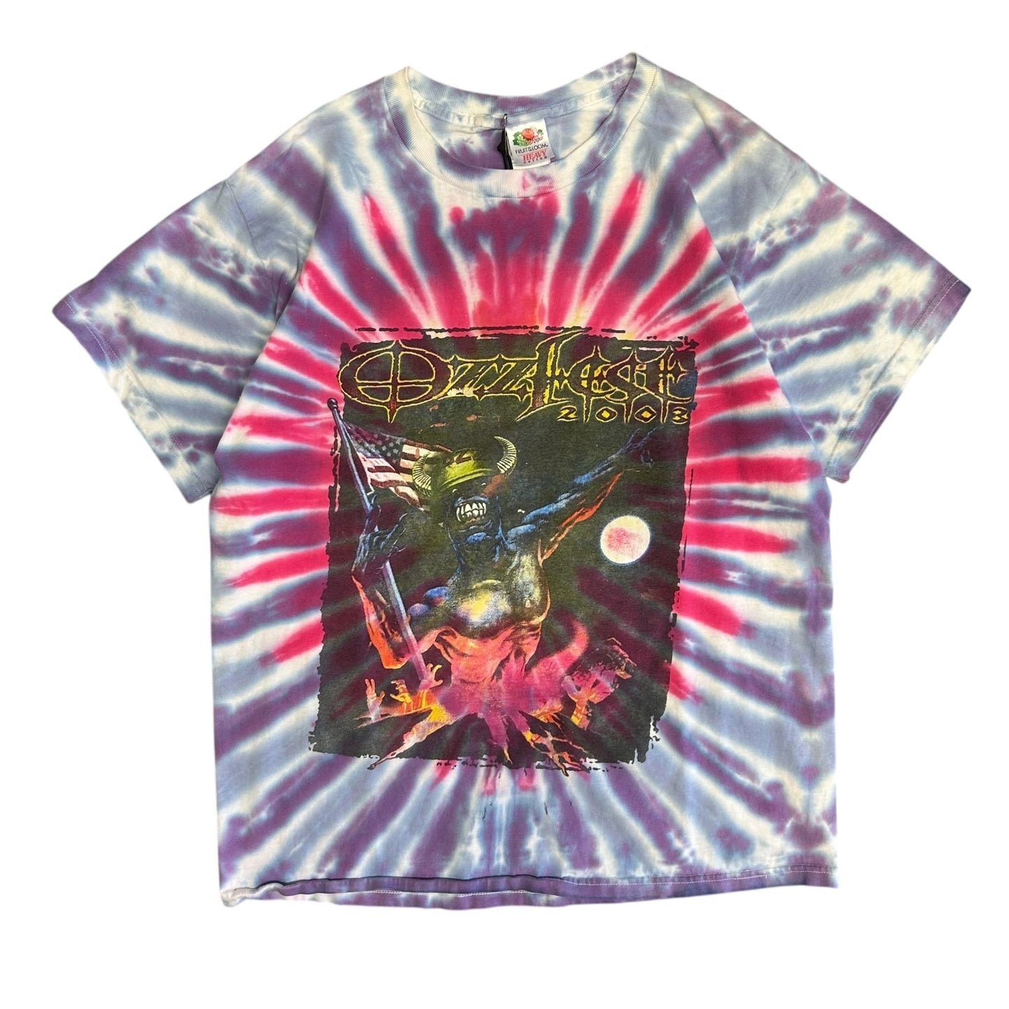 Vintage OzzFest 2003 Demon Soldier Tie Dye T Shirt