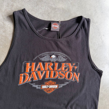 Y2K Harley Davidson Spell-Out Seal Sleeveless Tee