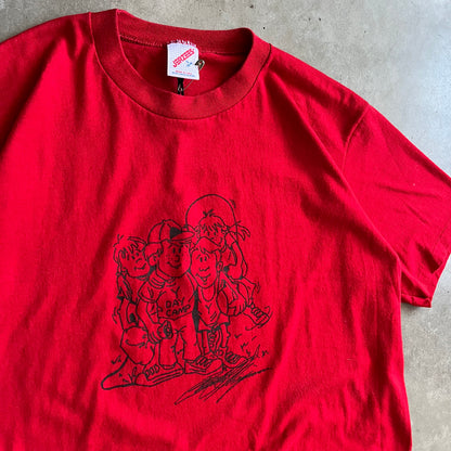 Vintage Y Day Camp Red Tee