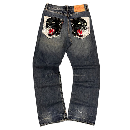 Vintage Ed Hardy by Christian Audigier Panther Jeans