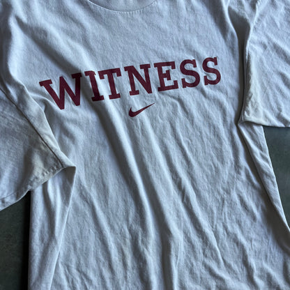 Y2K Team Nike “Witness” Lebron Spell Out & Logo Tee
