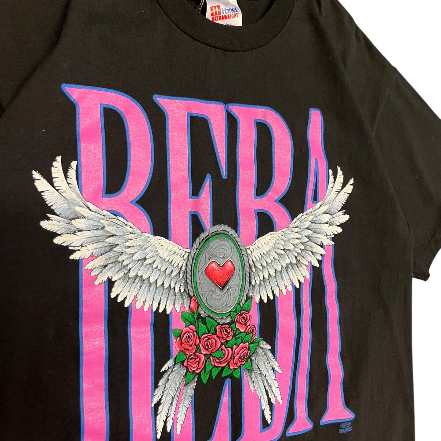 Vintage Reba Heart Spell Out Tour T Shirt