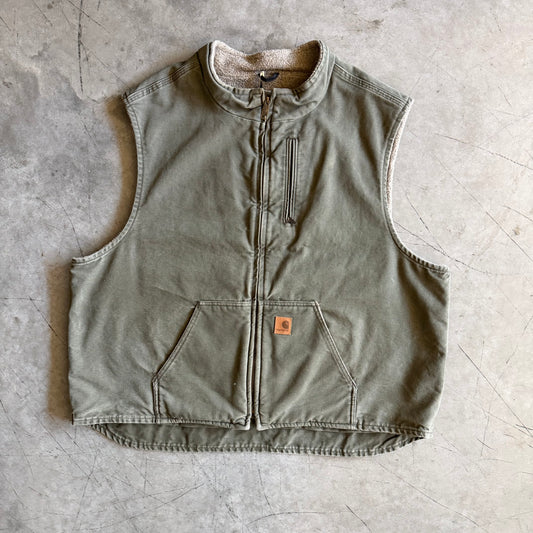 Carhartt ‘V33 ARG’ Army Green Sherpa Vest